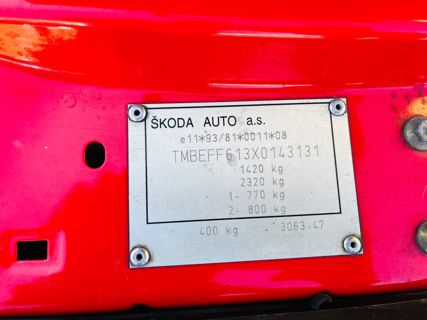 Škoda Felicia 1.3 Mpi 50 kW TAŽNÉ NAJ 91 TIS